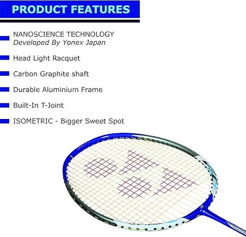 Miniatura 2 de YONEX Nanoray 7000I G4-2U - Raqueta de bádminton (azul)