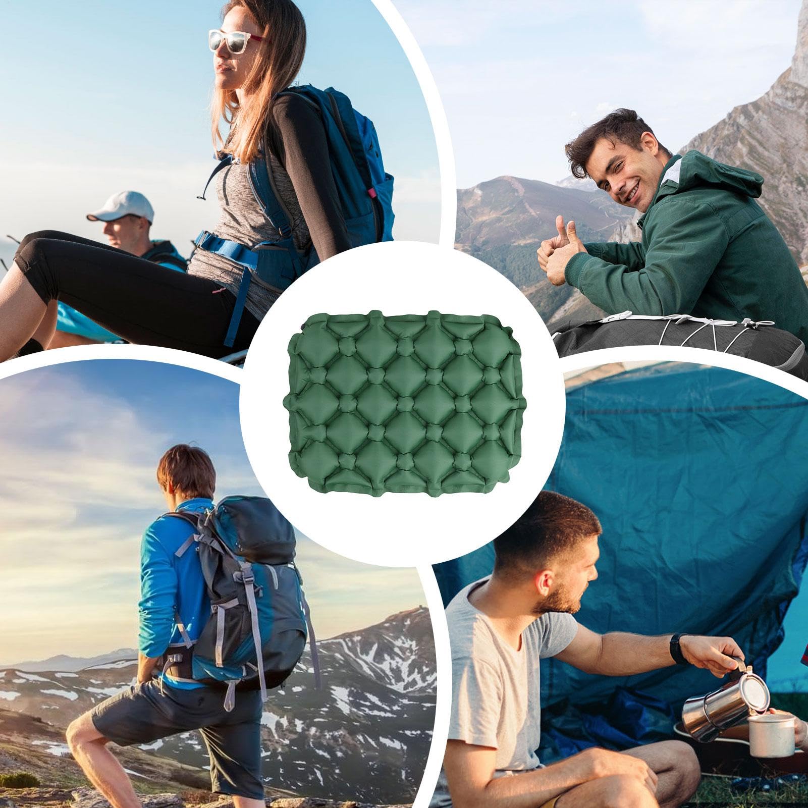 Cuscino Gonfiabile Portatile IEEILULU - Per Seduta, Grigio, Leggero, Per Viaggi - Foto 4