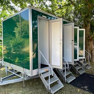 Portable Bathroom Trailer for Sale, Mobile Restroom and Shower Combo, Convenient Mobility and Fast Setup, Suitable for Campsites, Outdoor Festivals, and Large Gatherings