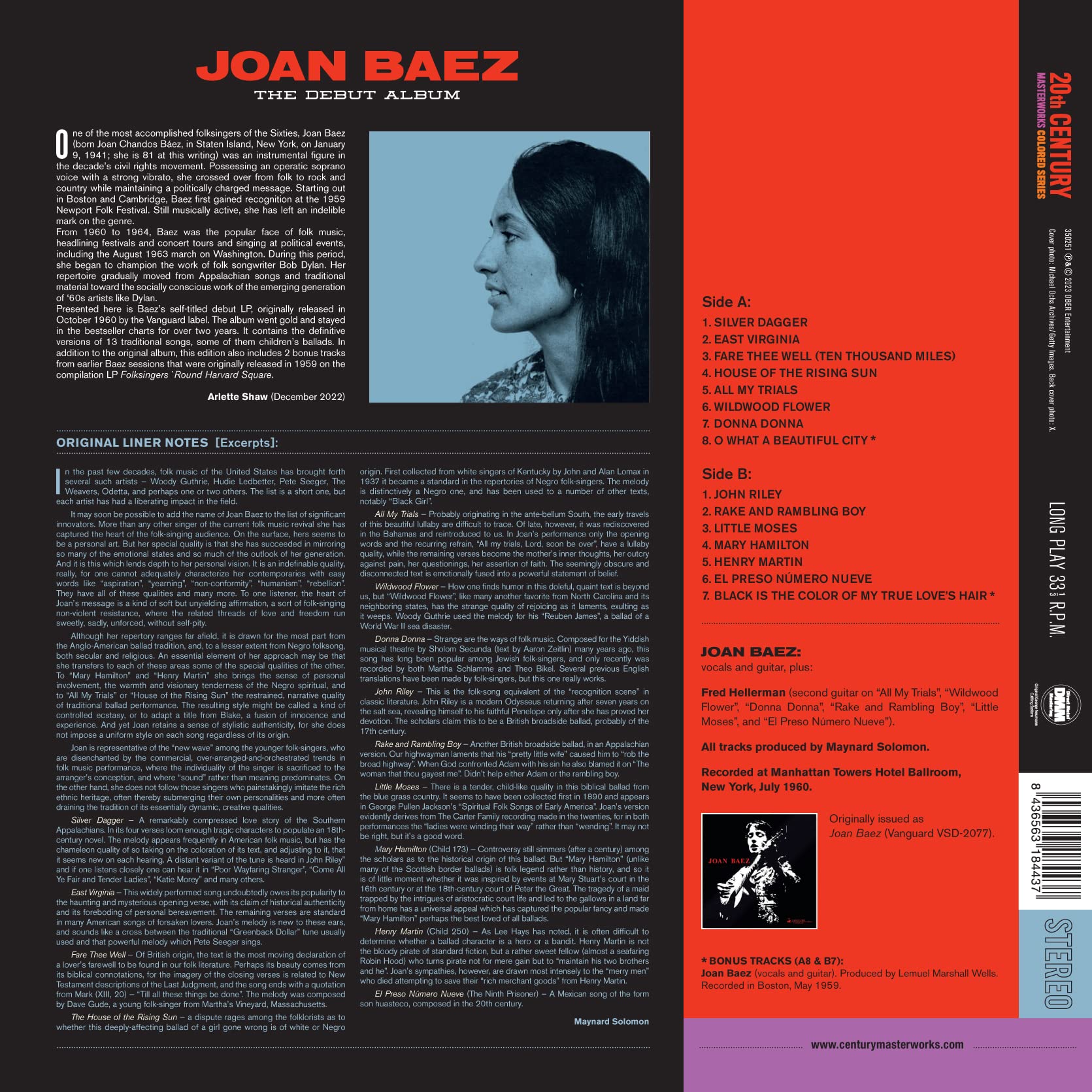 Début Album Rouge Audiophile