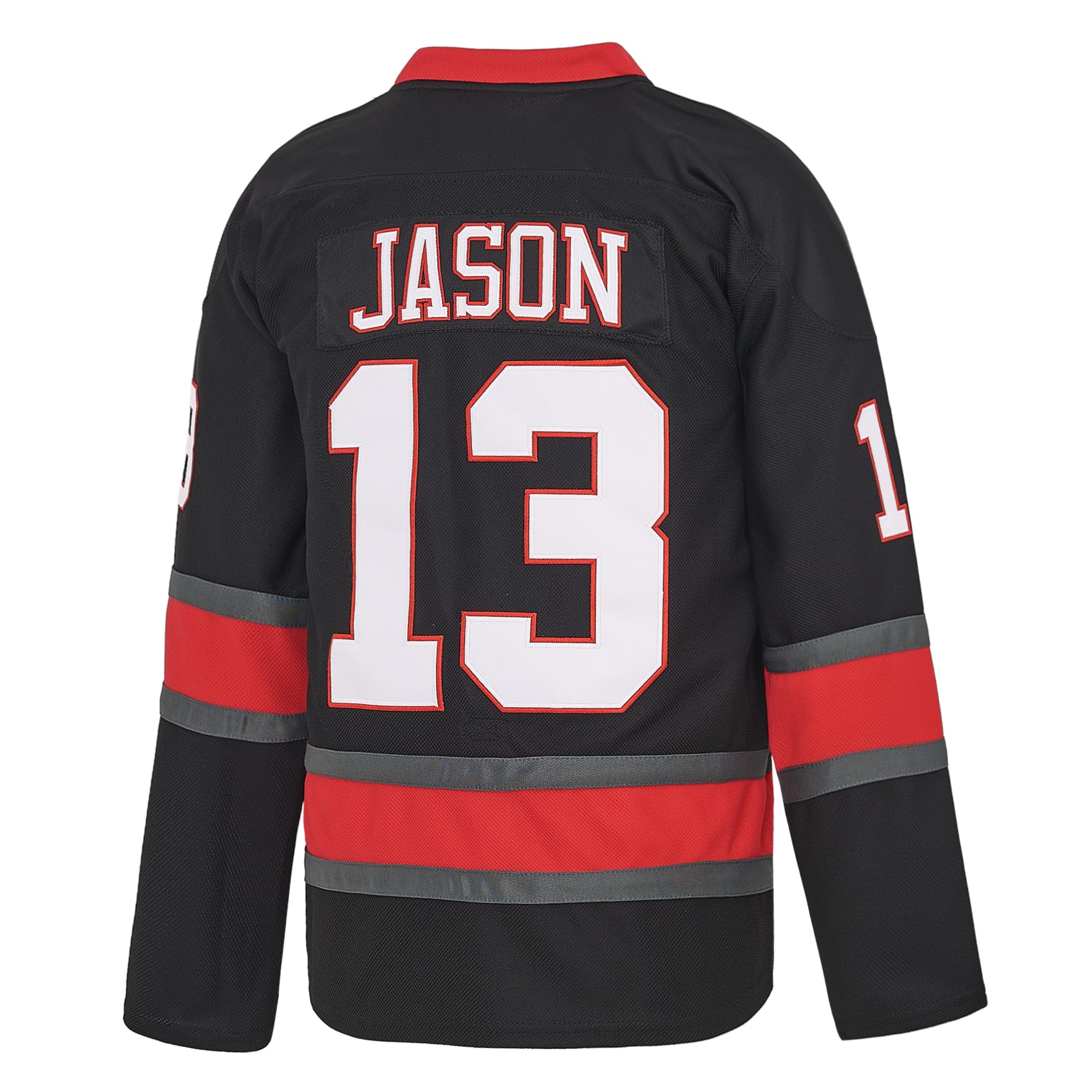 Herren Voorhees 13 Movie Eishockey Trikot Halloween Stitched