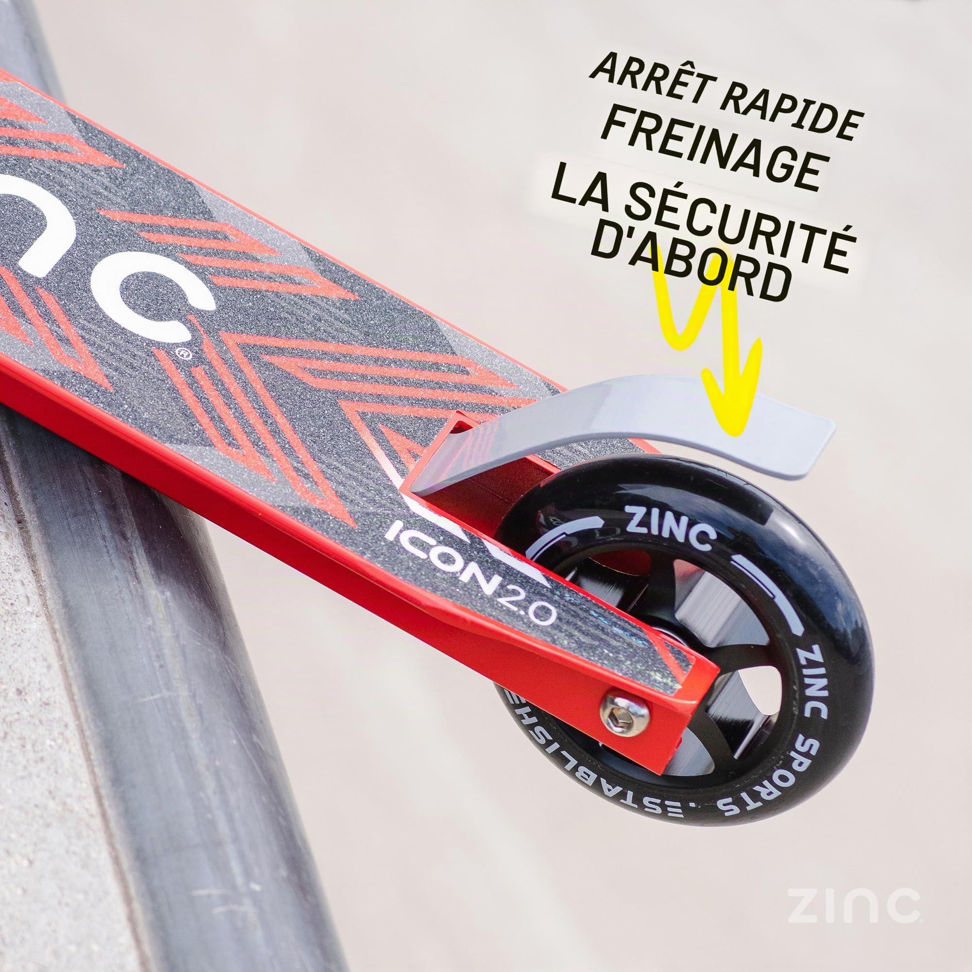 Zinc Trottinette Icon 2.0 - Rouge/Noir