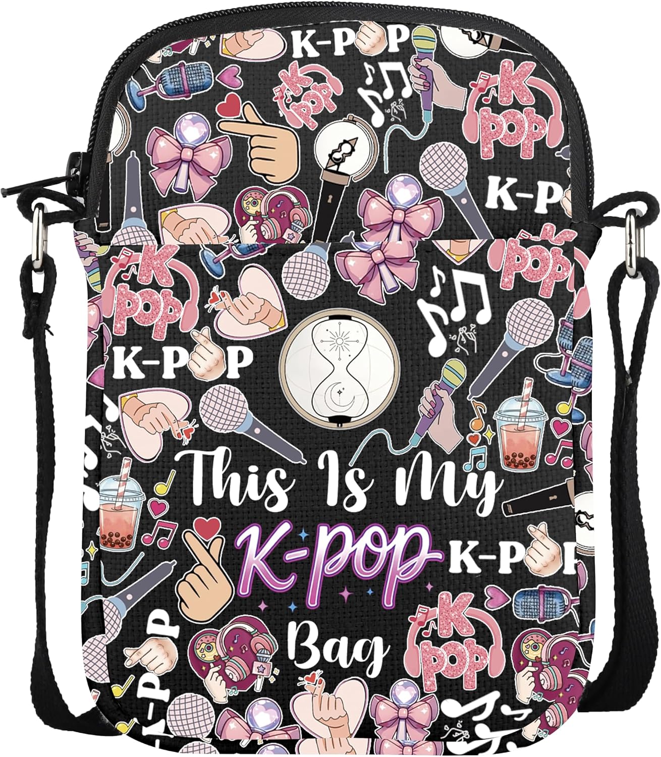 VAMSII Korean Music Gift for Lover Korean Boy Group Inspired Crossbody Bag Korea Member Group Fan Gift