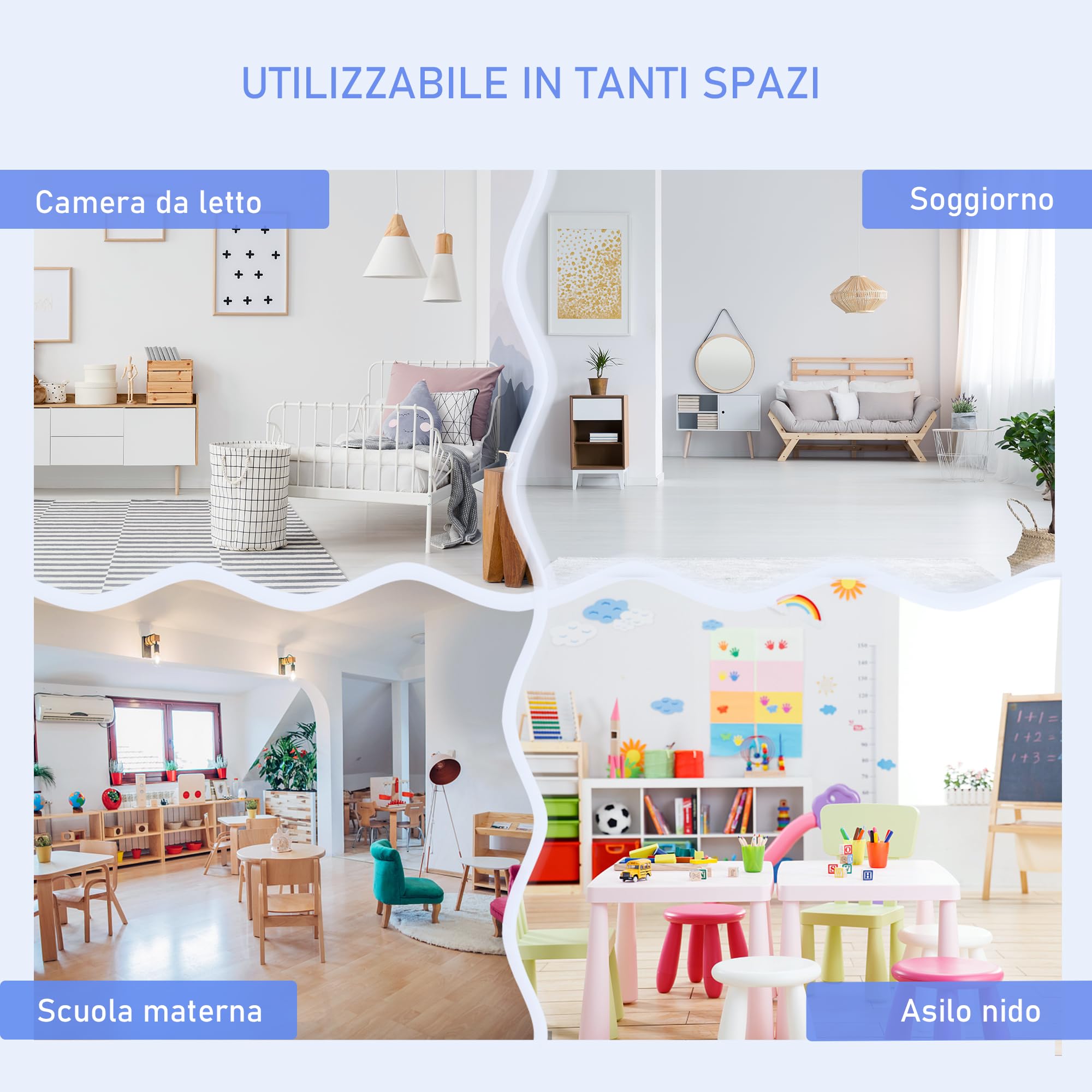 HOMCOM Set 4 Pezzi con Tavolo per Bambini, 2 Sedie e Cassapanca, Arredamento Cameretta, Tavolino con Sedie per Bambini in Legno Multiuso, Bianco e Grigio