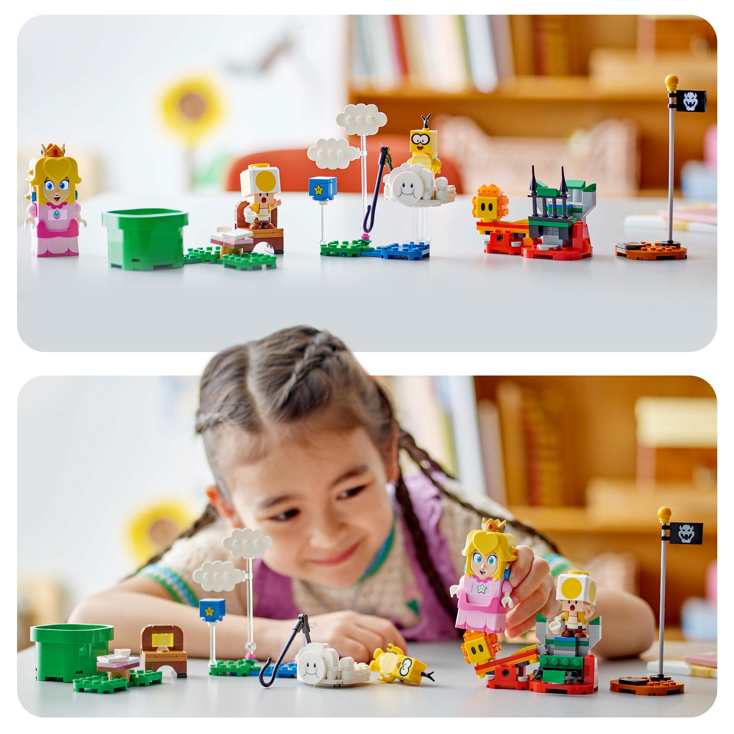LEGO Super Mario Avventure Peach Interattiva, Giocattolo con 4 Personaggi Nintendo tra cui la Principessa e un Toad Giallo, Giochi per Bambini e Bambine da 6 Anni, Regalo di Compleanno 71441