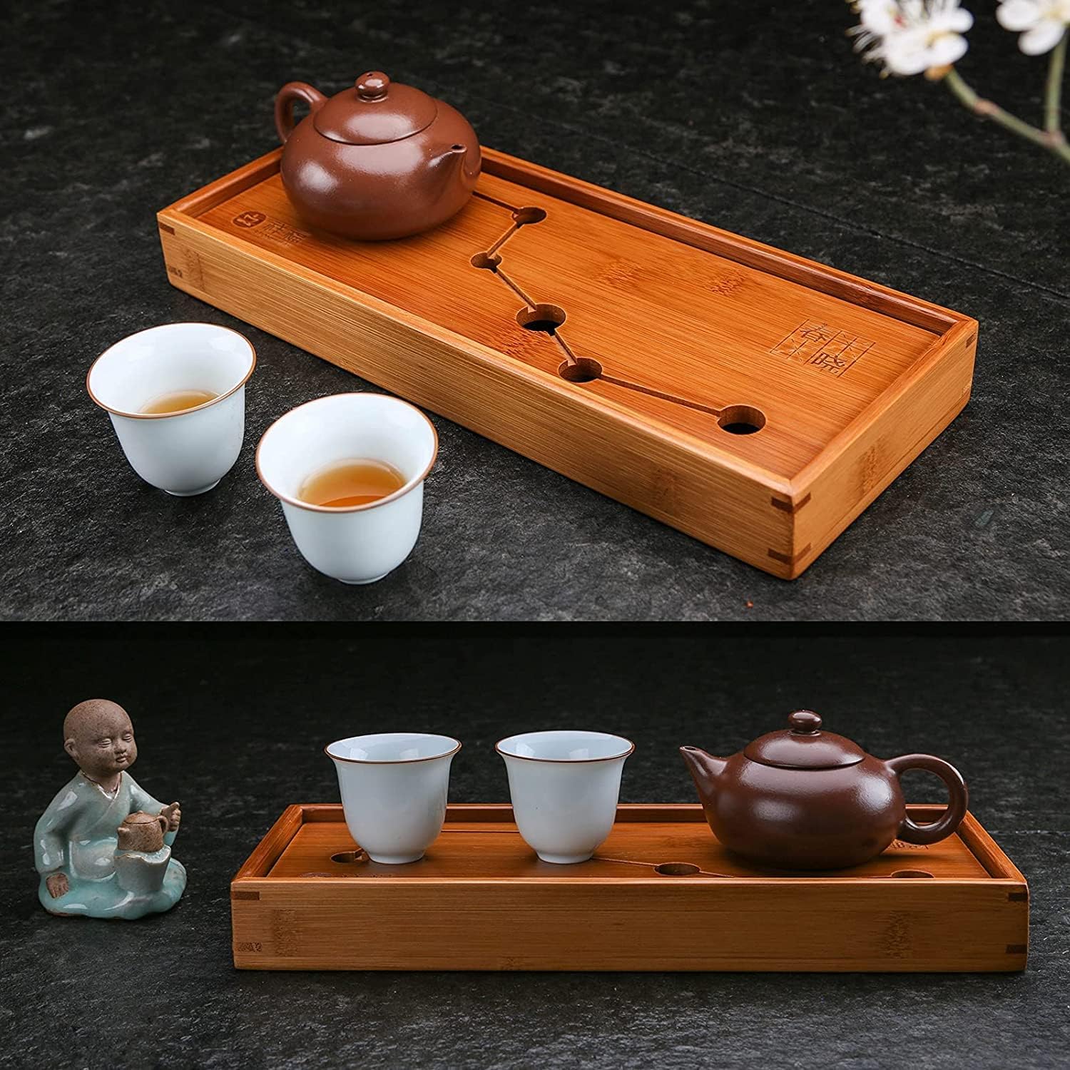 Seven Stars Bamboo Gongfu Tea Tray