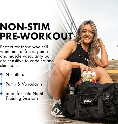 Miniatura 3 de EVP-3D  Encendedor de bomba preentrenamiento extremo, nitrato de arginina, citrulina, beta-alanina, melena de león (limonada de fresa)