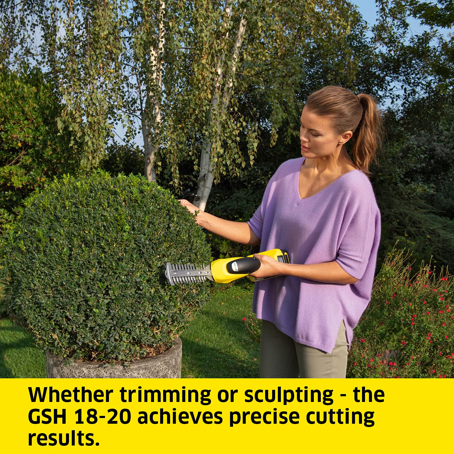 Kärcher GSH 18-20 バッテリー式草刈り機 GSH 18-20 バッテリーセット - 生垣バリカン | ケルヒャー