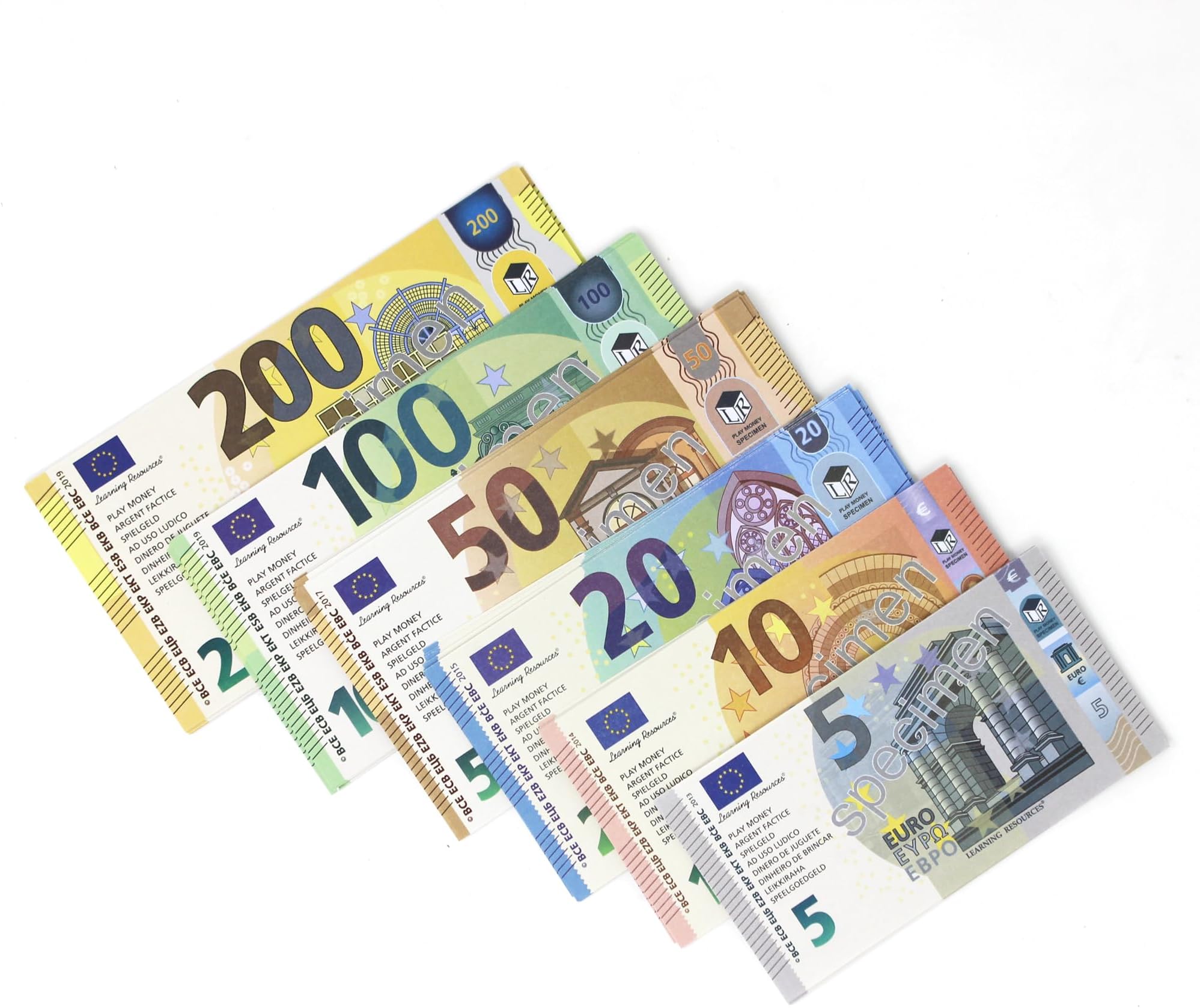 Learning Resources Euro Learning Resource Pack, Set of 60 Banknotes