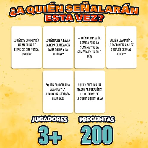 Miniatura 3 de Entre Nosotros Quién Lo Haría Juego de Cartas Divertido con 200 Preguntas Juego de Mesa para Adultos, Adolescentes y Familia Juego de Fiesta,