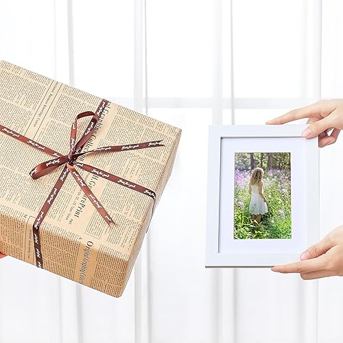 Vista 141 de Vittanly - Juego de 9 portarretratos, plexiglás resistente a rupturas, exhibe fotos de 12 x 12 pulgadas o, con paspartú, de 8 x 8 pulgadas, marcos