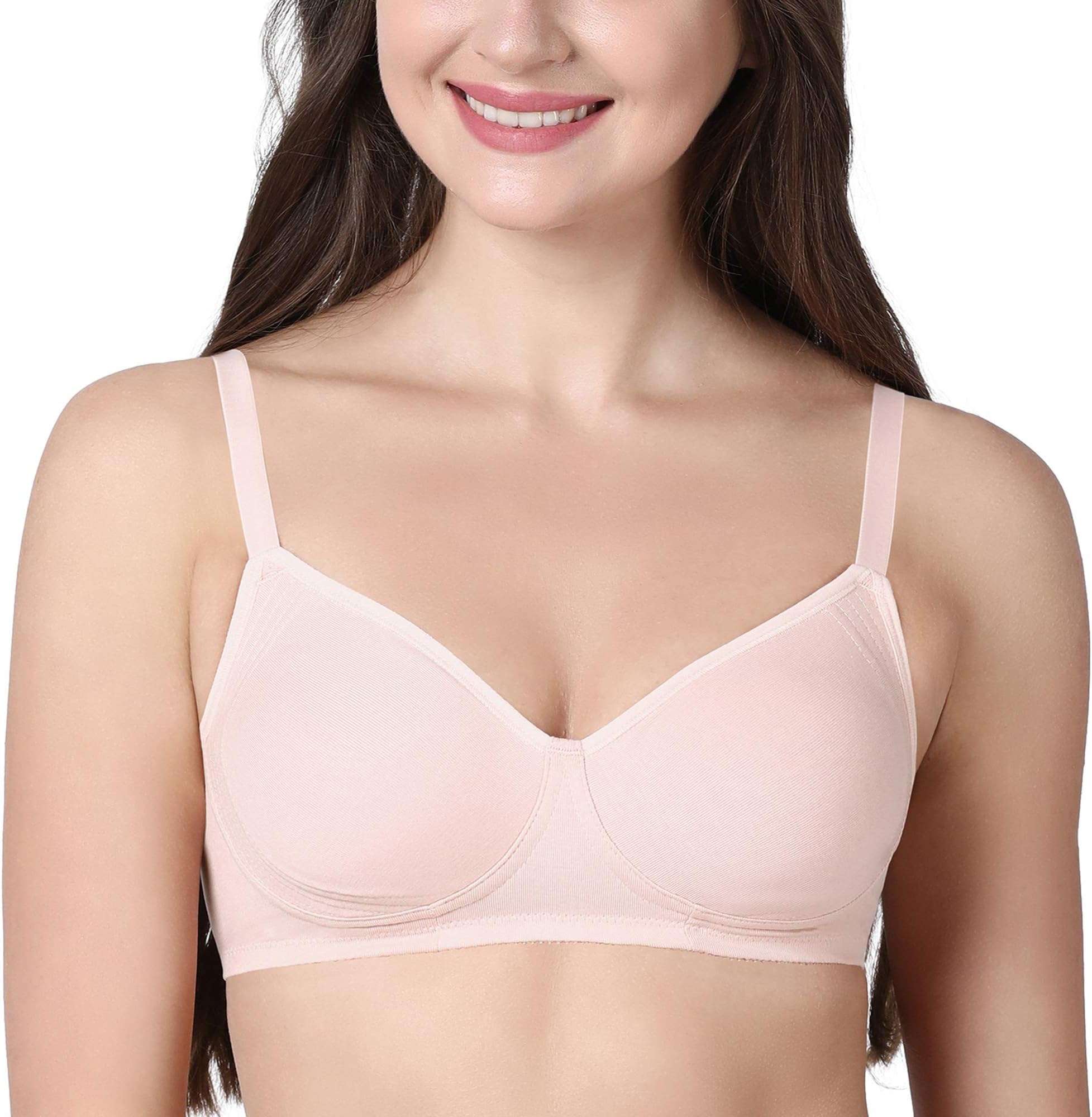 Innovations Fabcool Encircled Side Support Shaper Women's Cotton Everyday Bra - Non Padded, Wirefree, High Coverage - A042 (Available in Plus Sizes)