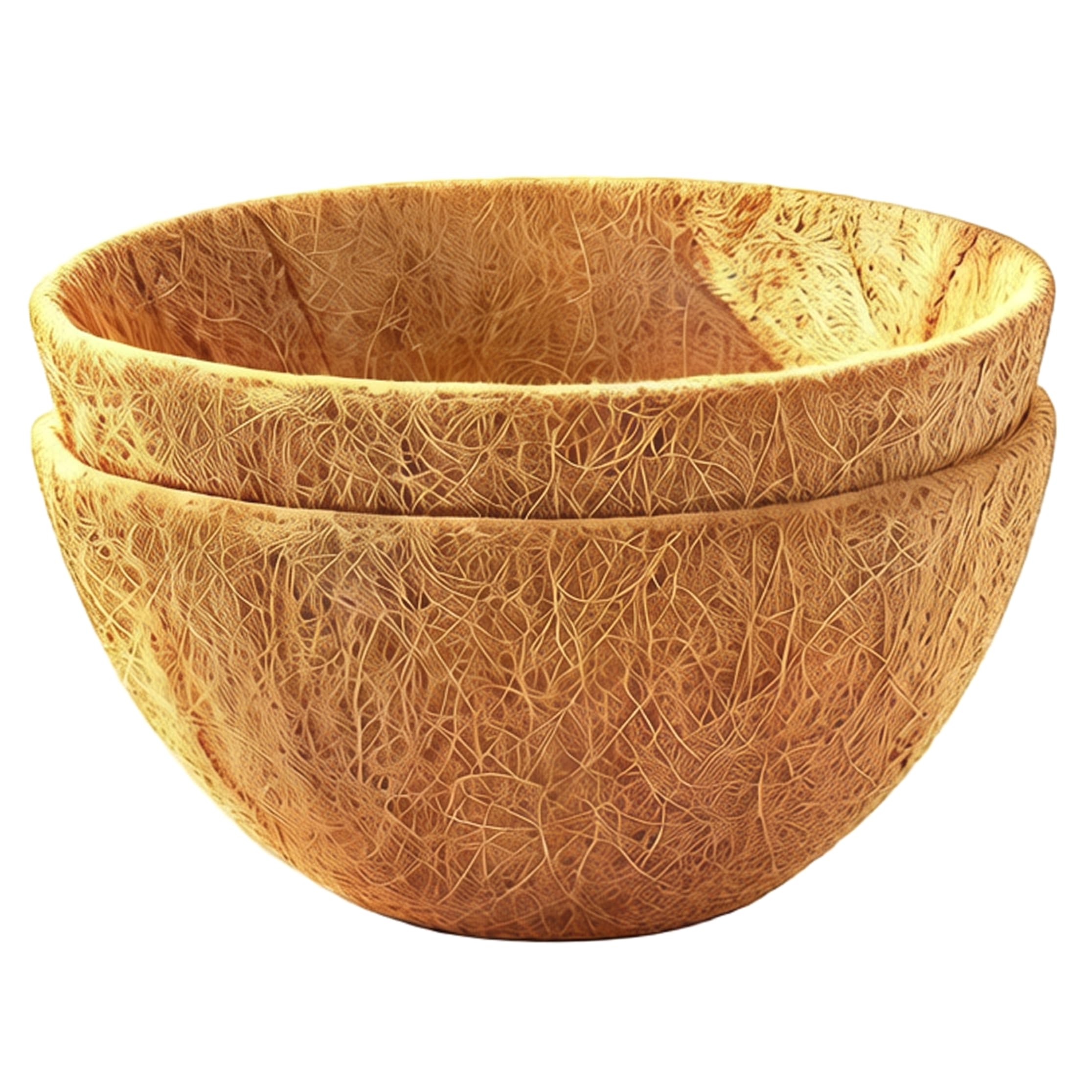 Doublure panier suspendu coco 14 pouces naturelle pour pot de fleur suspendu rond