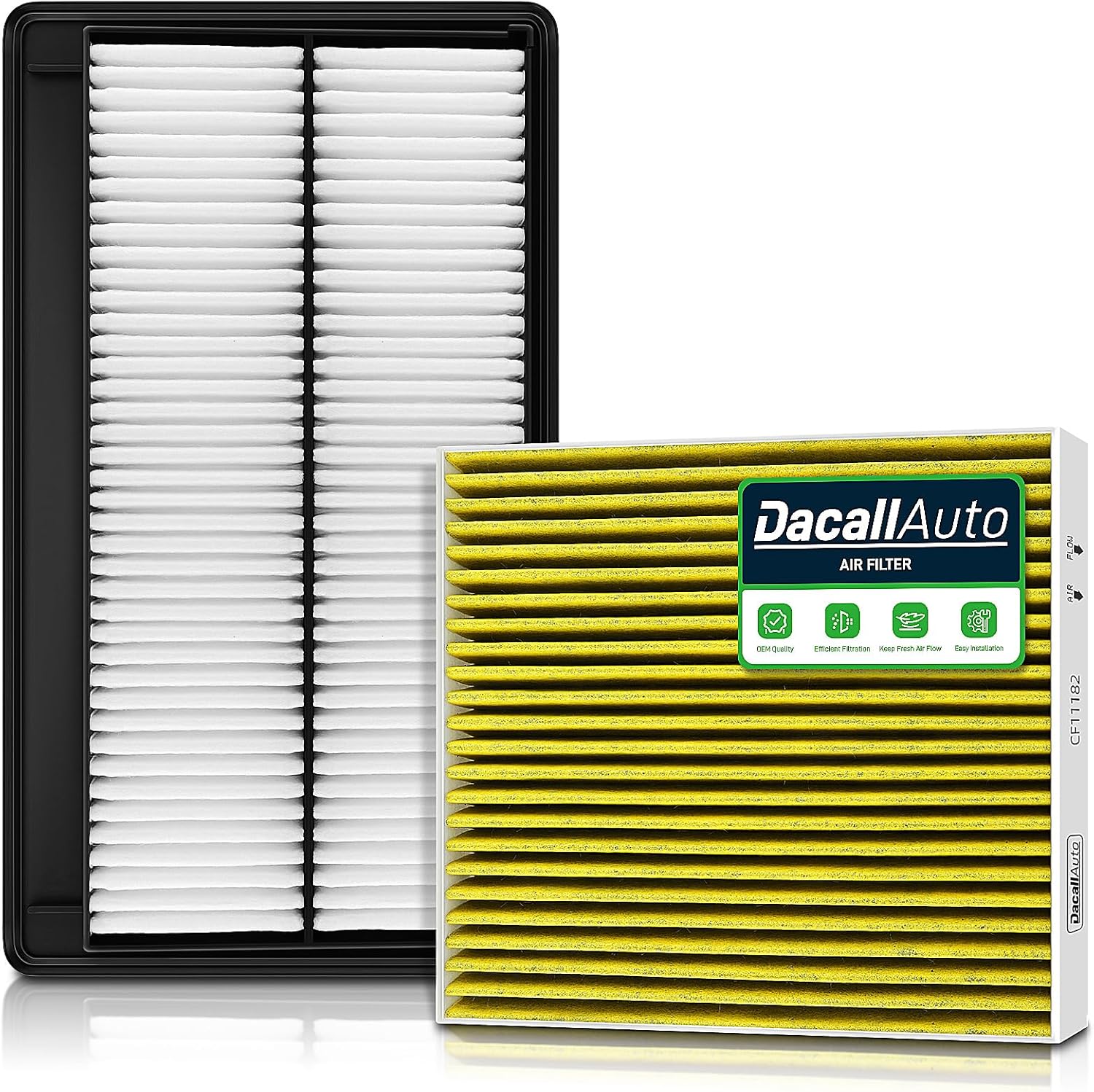 Engine & Cabin Air Filter Set for Honda Pilot (2023-2026), for Passport (2026-2027), for Acura MDX 2022-2026 (3.5L ONLY); Replace CF11182, 80291-T5R-A01; 17220-61A-A00