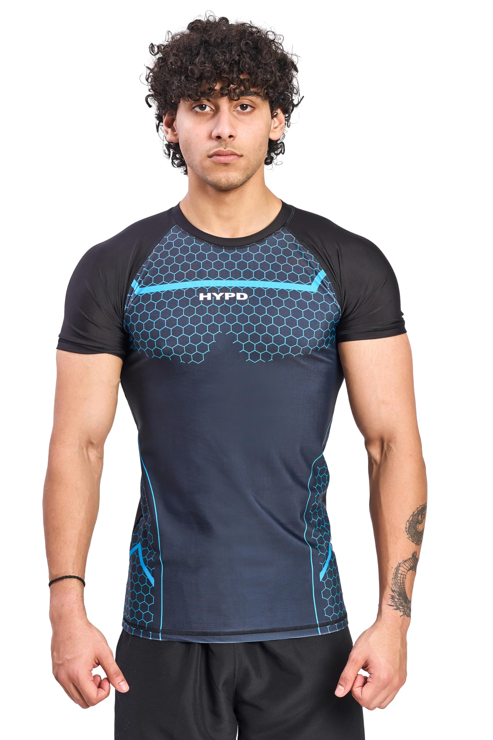 HYPD T-Shirt for Men, Compression Legacy T-Shirt for Gym and Sports Wear | T-Shirt for Men | Body Fit Skinny T-Shirt | T-Shirt for Men Stylish | Compression T-Shirt for Men, Base Layer Set for Men-picture-40