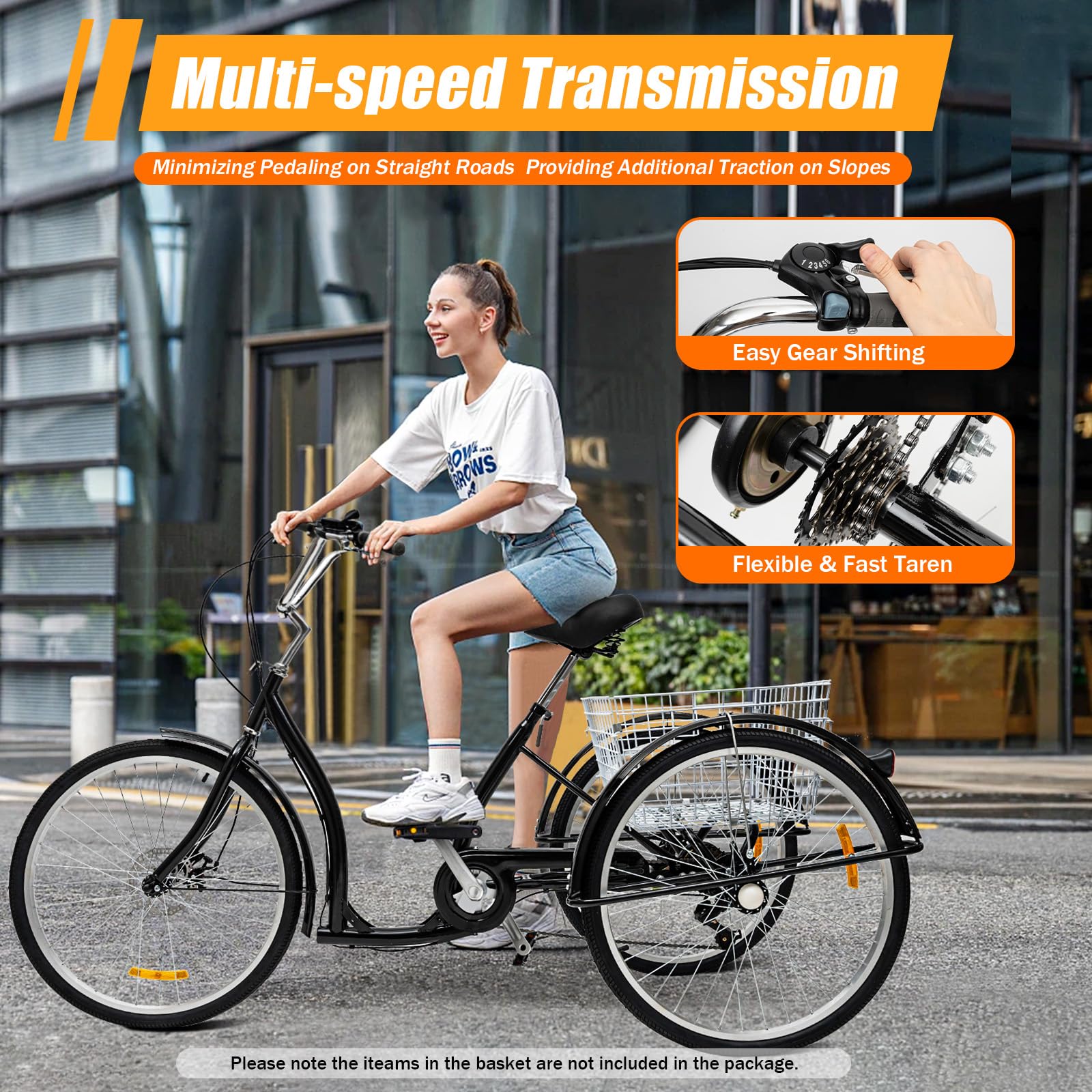 Volwassen driewieler Driewielfiets Driewielfietsen voor volwassenen,Volwassen driewieler