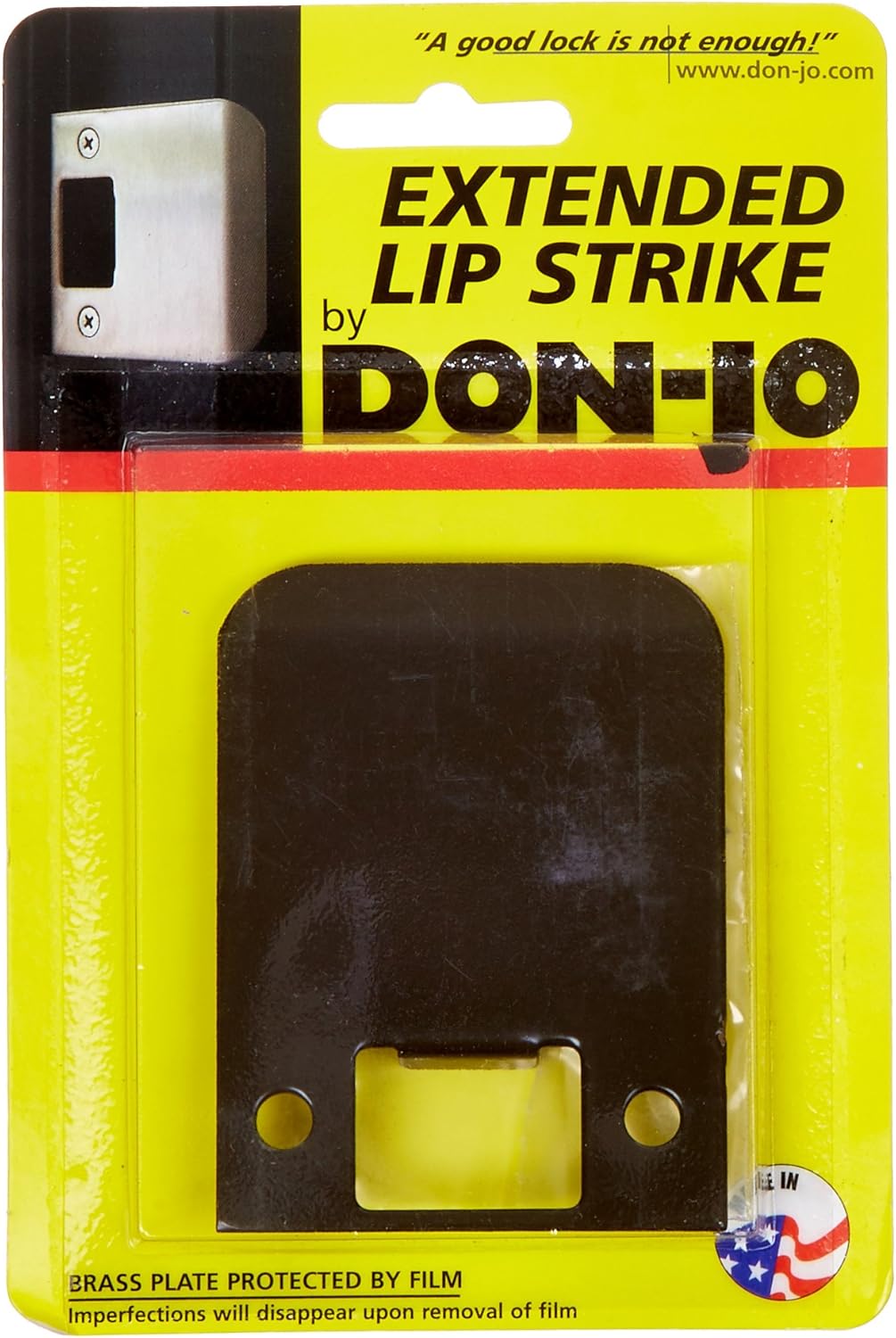 Don-Jo EL 125 18 Gauge Extended Lip Strike, Dura Coated, 2-1/2" Width x 2-1/4" Height (Pack of 10)