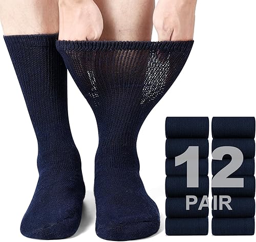 Miniatura 9 de Calcetines para diabéticos aprobados por médicos unisex 3 6 o 12 unidades