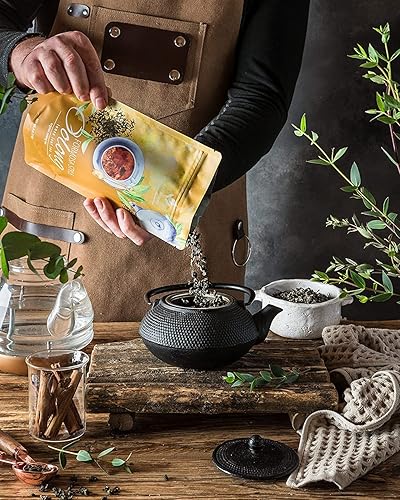 Miniatura 4 de Gardenika Muestra de té orgánico de hojas sueltas  Variedad con cafeína  Surtido de hojas negras y verdes  Mezcla natural  Azúcar, gluten, sabores