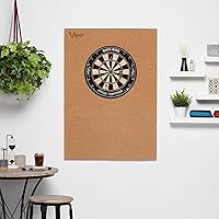 Vista 11 de Viper Defender III Cork Dartboard Surround Reversable Wall Protector, Fits 17.75" and 18" Bristle Dartboards, Compression-Fit Tool-Free Easy