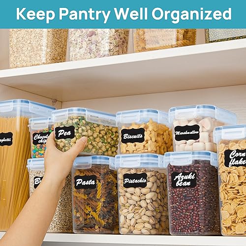 Miniatura 12 de Vtopmart contenedores herméticos para almacenamiento de alimentos Negro -,Azul