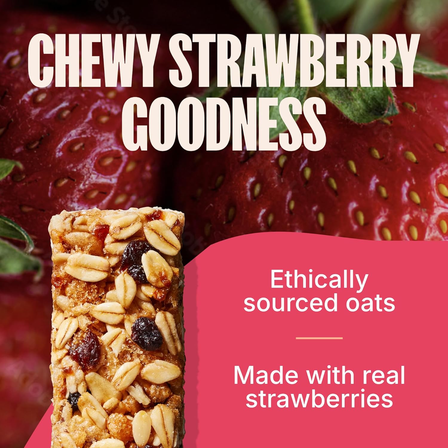 MadeGood Strawberry Granola Bars (36 Count, 0.85oz Each) Contain Nutrients from Vegetables, Gluten Free