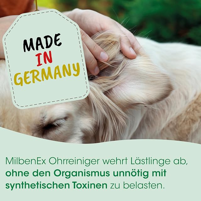 Foto 4 de 7 de MilbenEx Ohrreiniger vet. Lösung zur Abwehr von Ohrmilben bei Hunden, Katzen und anderen Heimtieren