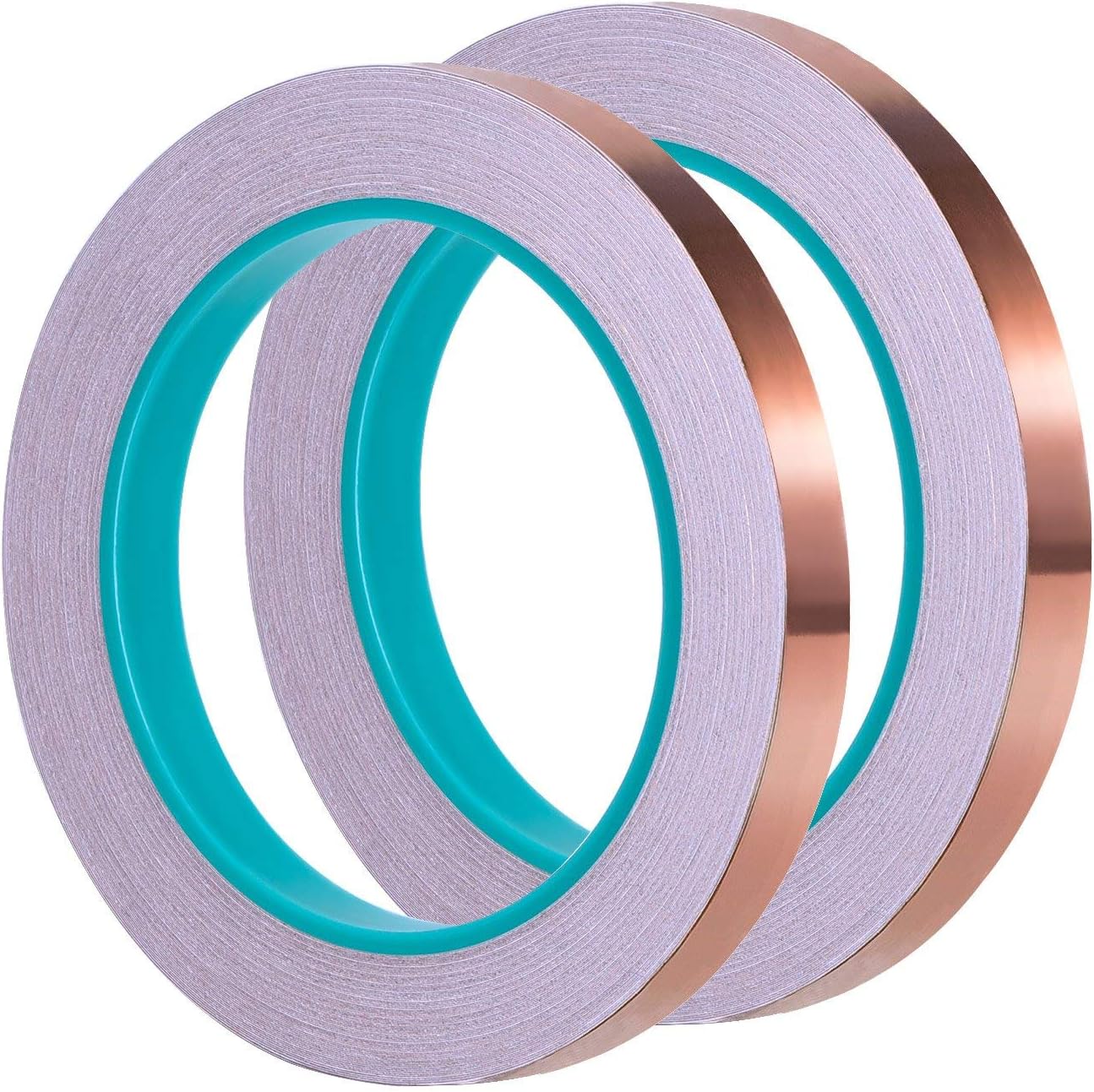 eBoot 1/4 Inch Copper Foil Tape with Dual Conductive Adhesive 21.8 Yards for EMI Shielding, Slug Repellent, Crafts, Electrical Repairs, 2 Pack
