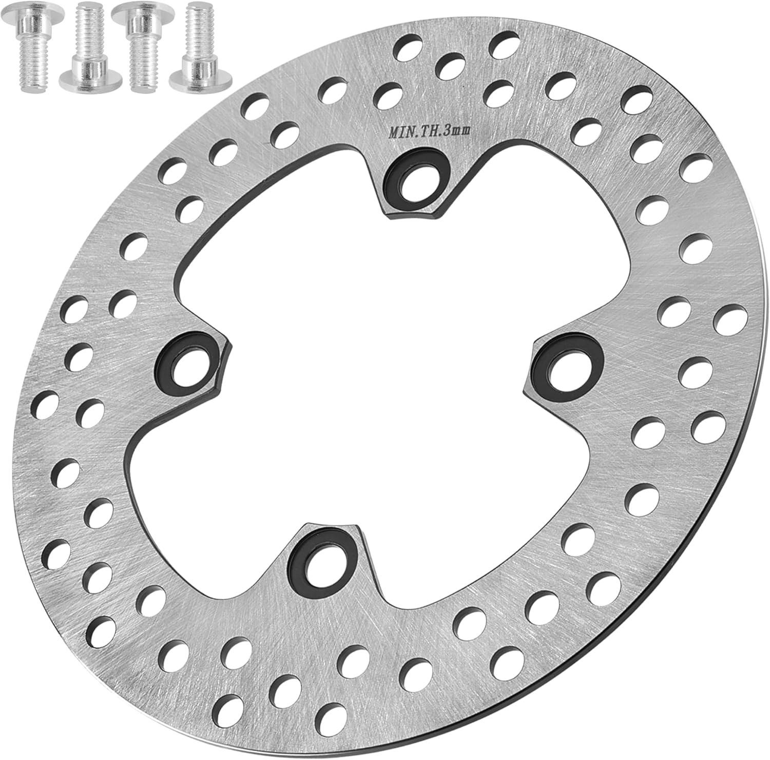 Caltric Front Disc Stud Bolt Compatible with Kawasaki Brute Force 750 KVF750 4X4i 2005-2013 / Brute Force 750 KVF750 4X4i EPS 2014-2026