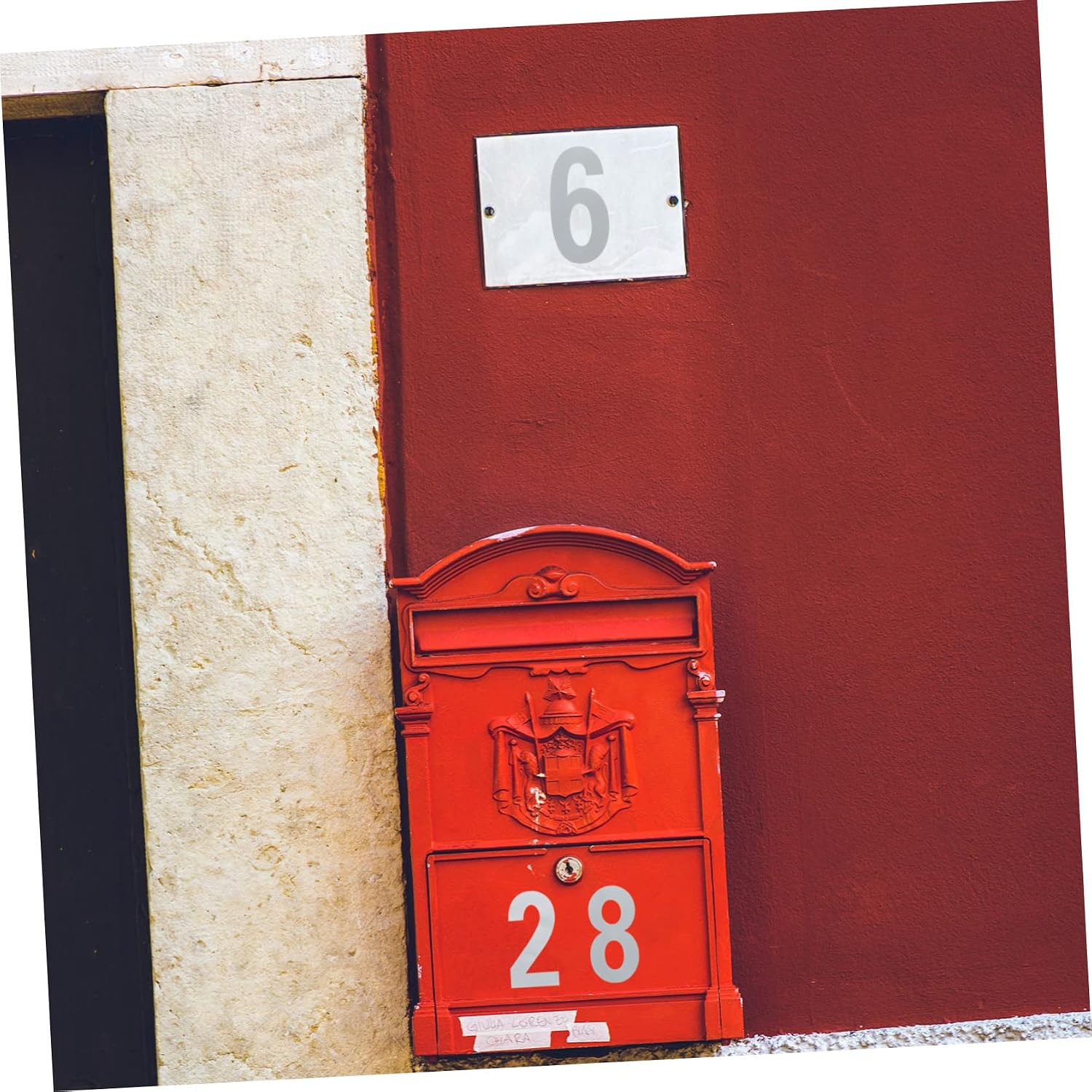 NUOBESTY 5sets Outdoor Mailbox Numbers Self-adhesive Reflective Stickers Numbers for Easy Identification