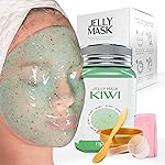 BRUN Peel-Off Kiwi Jelly Mask for Face Care - A 23 fl oz Rubber Mask Jar for 30 to 35 Treatments - A Skin Care Moisturizing Gel Mask of Spa Set for Men, Women and Adults