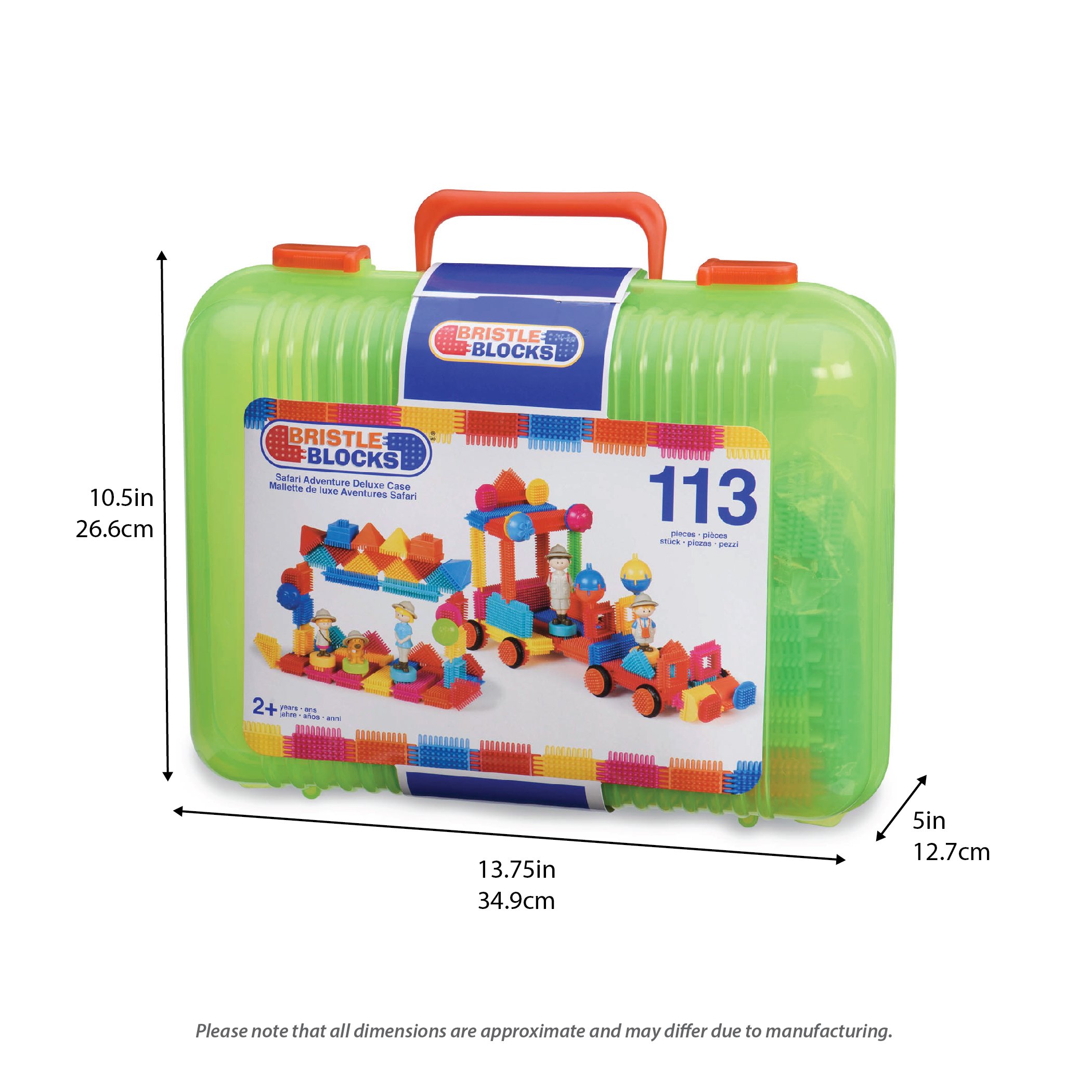 B. Toys 44265 - Bristle Blocks, 113 Teile im Koffer
