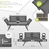 KESSER Luna Polyrattan Garden Bench with Reclining Function Garden Sofa 4-in-1 Adjustment Function Garden Couch Weatherproof Balcony Sofa Adjustable Armrests Extra Thick & Soft Padding Garden/Balcony/Patio