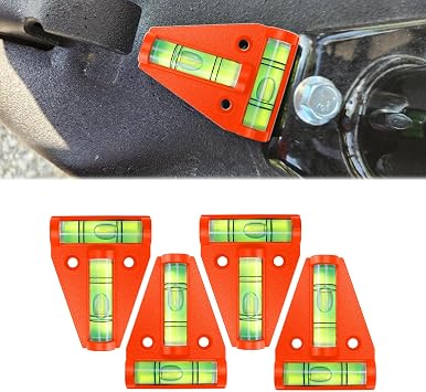 4PCS Magnetic RV Levelers With Screws Mounting and Magnetism Dual-use, Parts Accessories for Exterior Leveling Stablilization, Use for Camper, Travel Trailer, Tripods