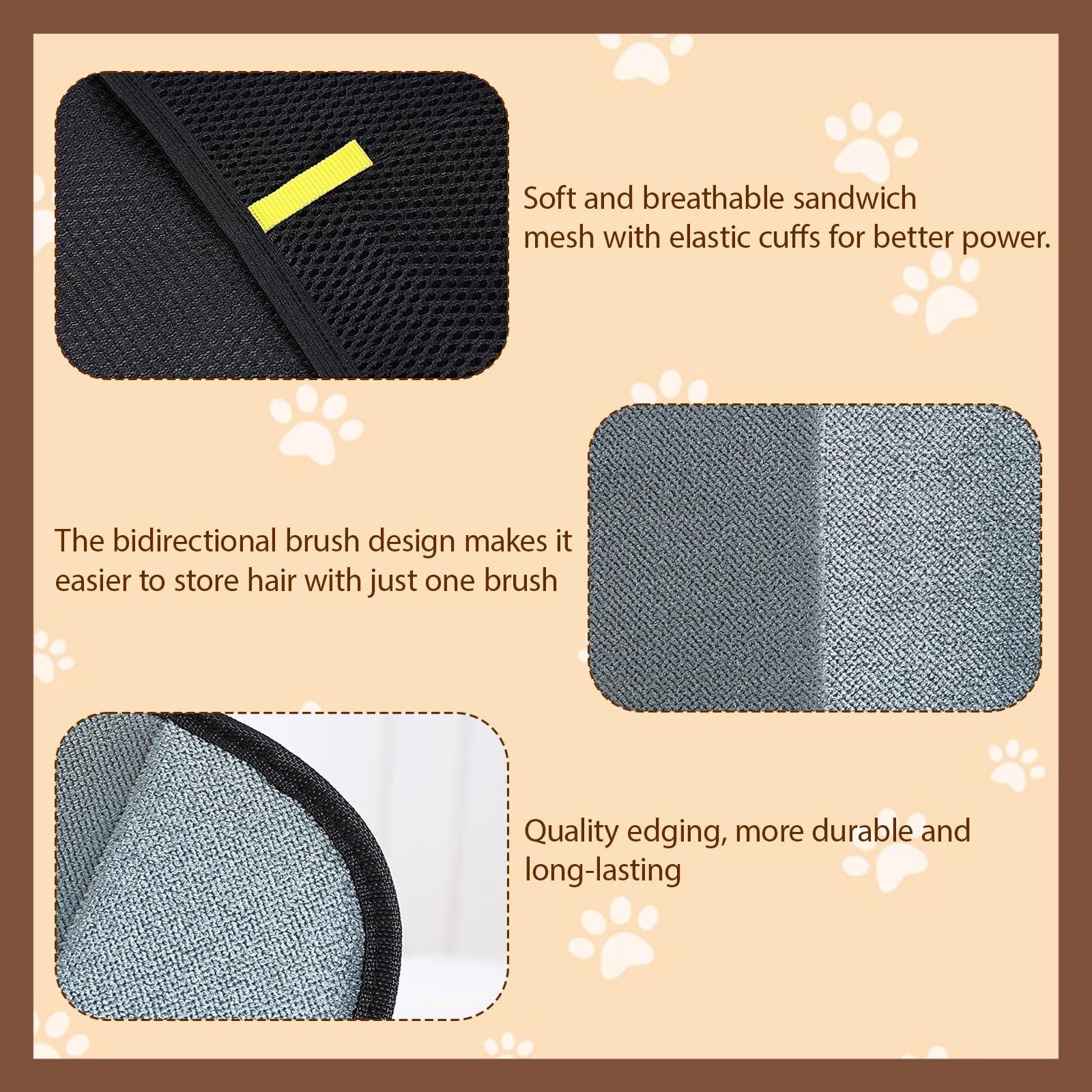 AYNKH 2Pcs Pet Static Removal Gloves - Image 3