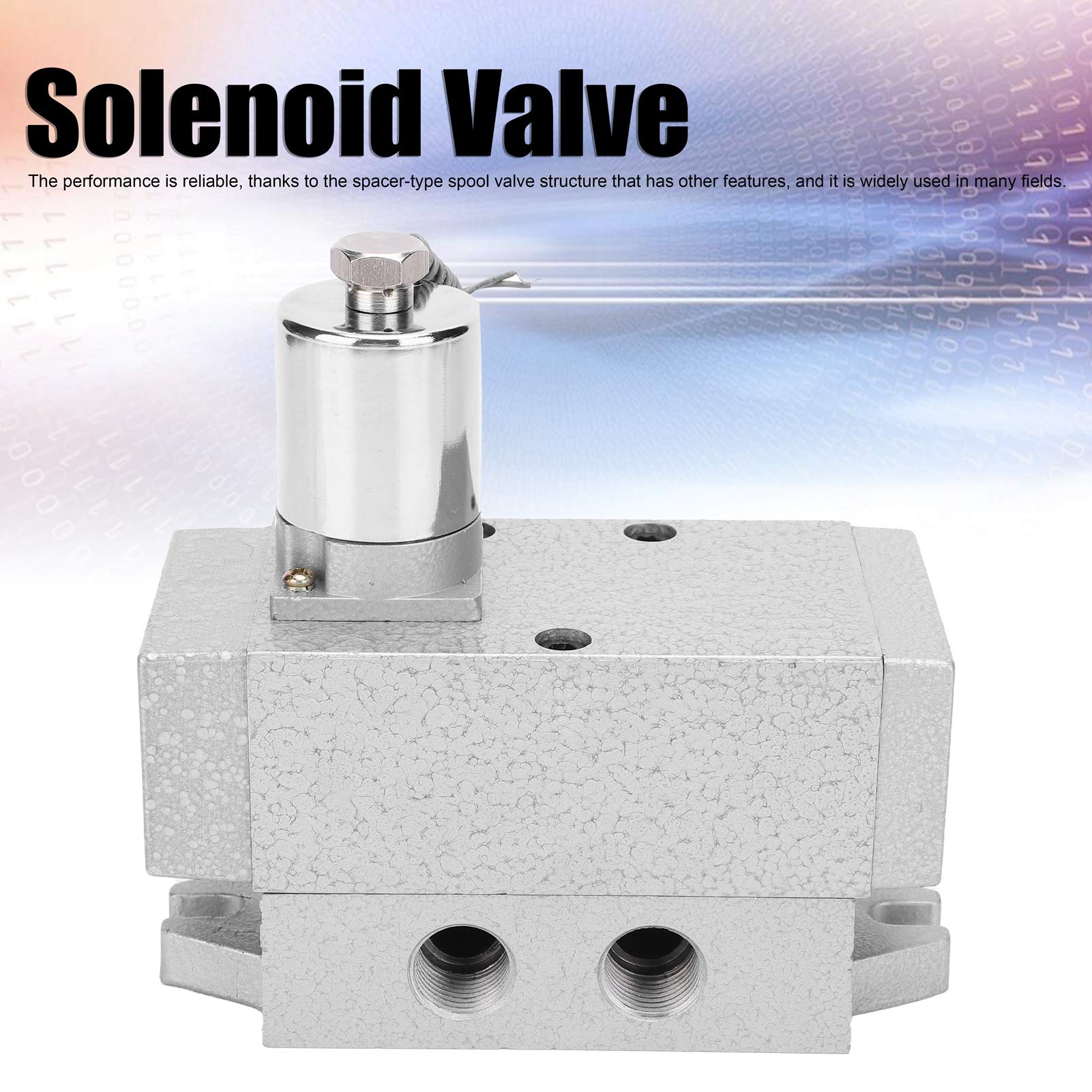 Válvula solenoide K25DH 15 H, válvula solenoide neumática de 2 posiciones y 5 vías, equipo de control eléctrico único con t Struc, para automatización industrial (DC12V)