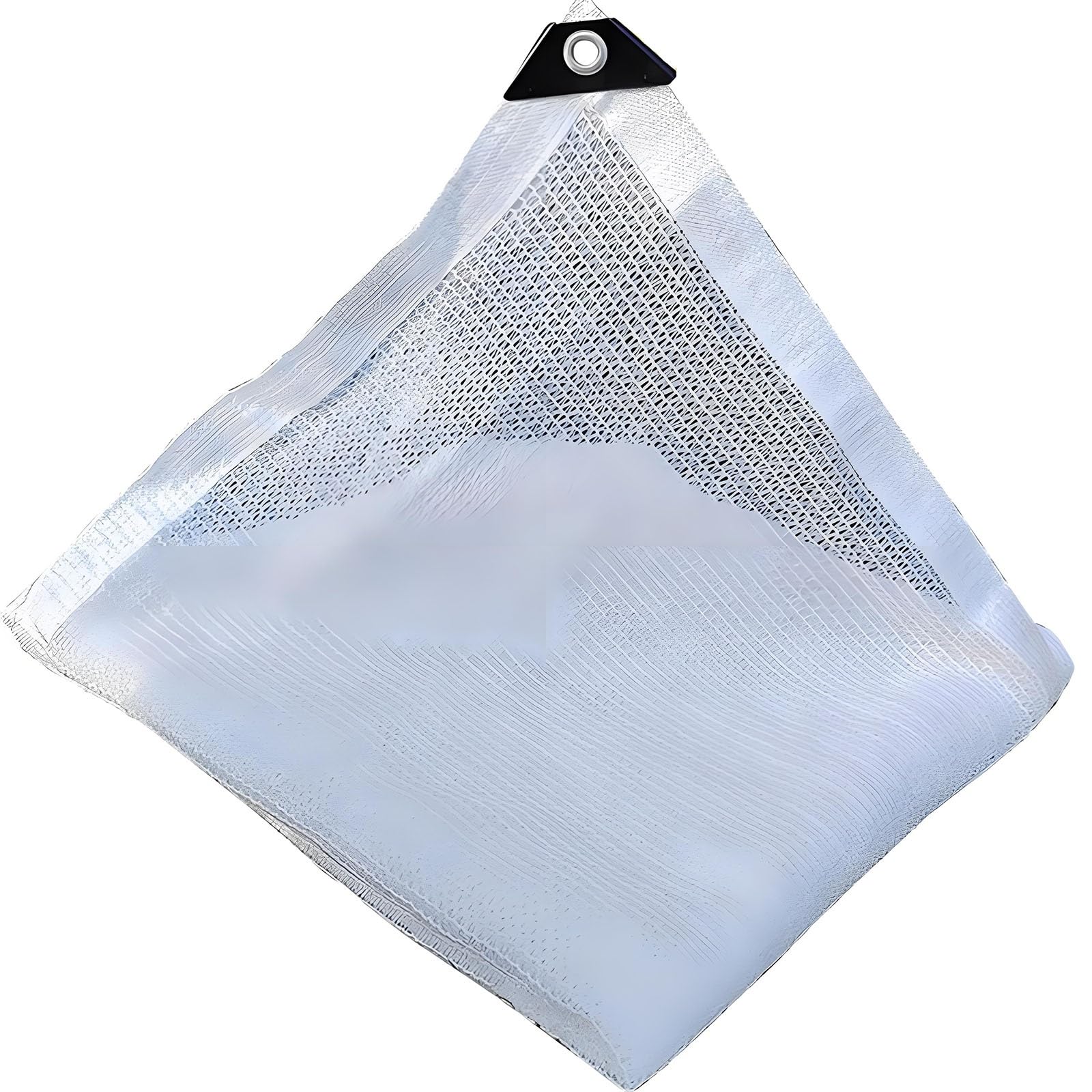 BeOutdoor Protect Filet de protection solaire 50 % en maille avec œillets pour serre et jardin Blanc