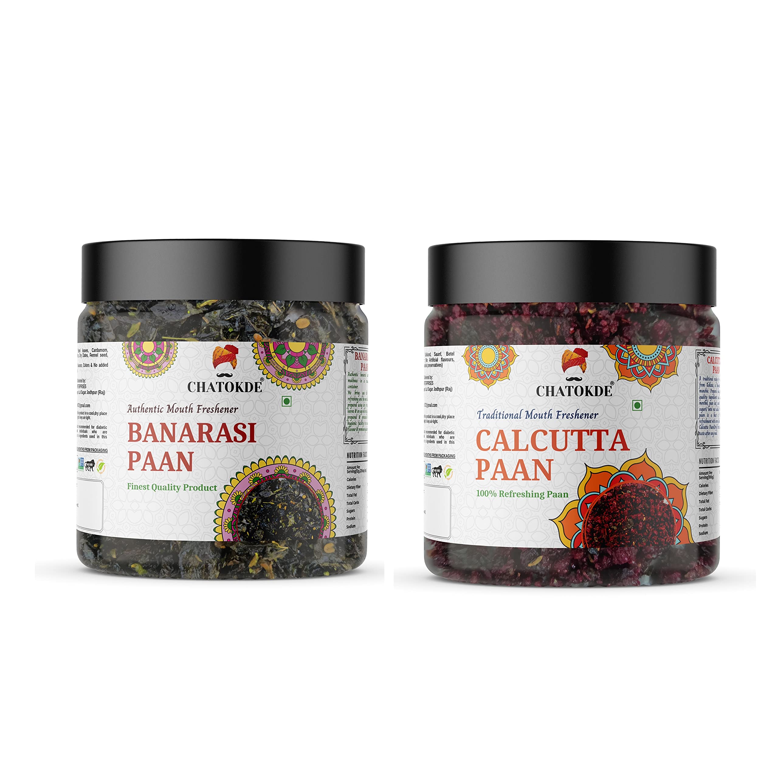 CHATOKDE Paan Combo (Banarasi Paan, 300gm & Calcutta Paan, 300gm) (Jar Pack) (B09GN6V89Q) Amazon Price History, Amazon Price Tracker