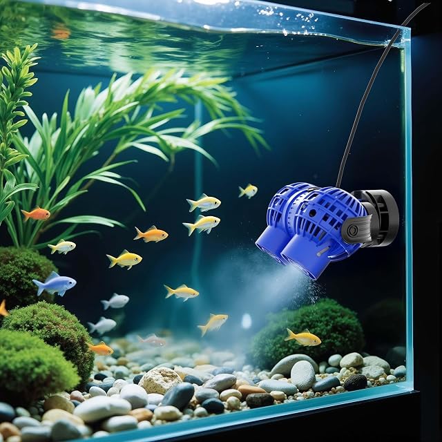 Foto 2 de 8 de SunSun JVP-232 Bomba circulación acuario doble 15000l/h 26W soporte magnético generador olas dual giratorio…