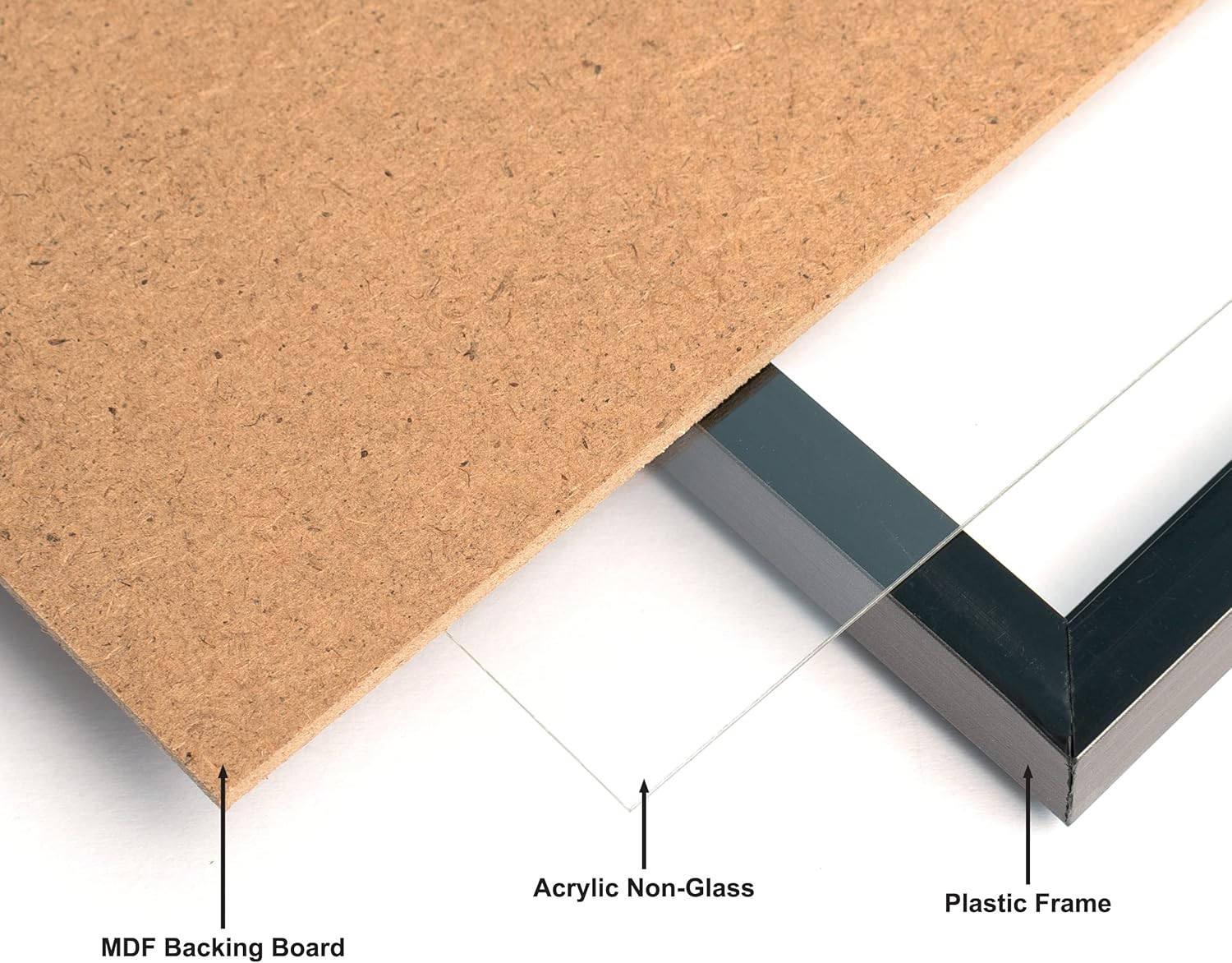 Hampton Frames EASY LOADER Poster Certificate Photo Frame Plexi Black A4 (21x30cm) EASA4BKP