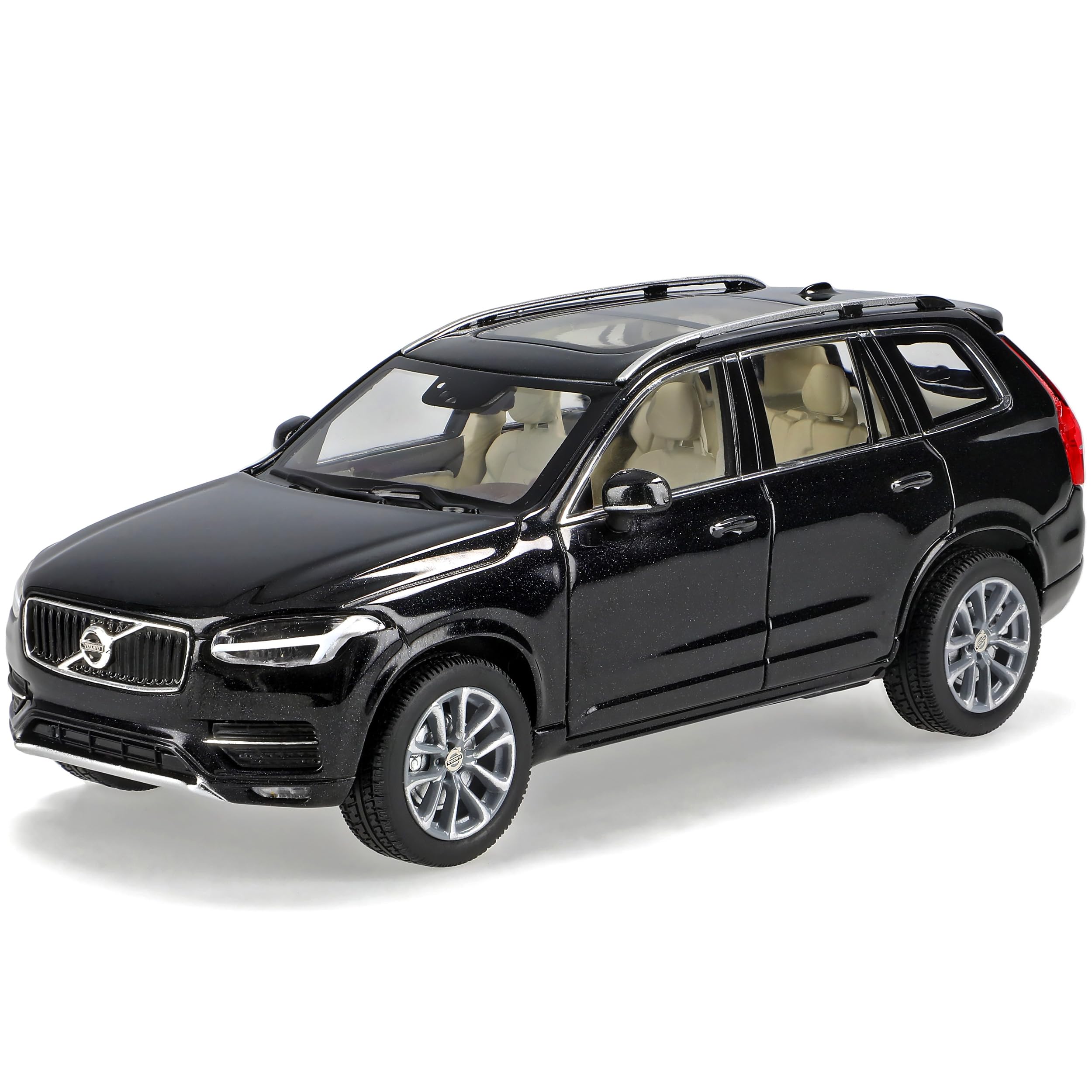 alles-meine.de GmbH Volvo XC90 SUV Onyx Schwarz 2. Generation Ab 2015 1/43 Norev Modell Auto mit individiuellem Wunschkennzeichen