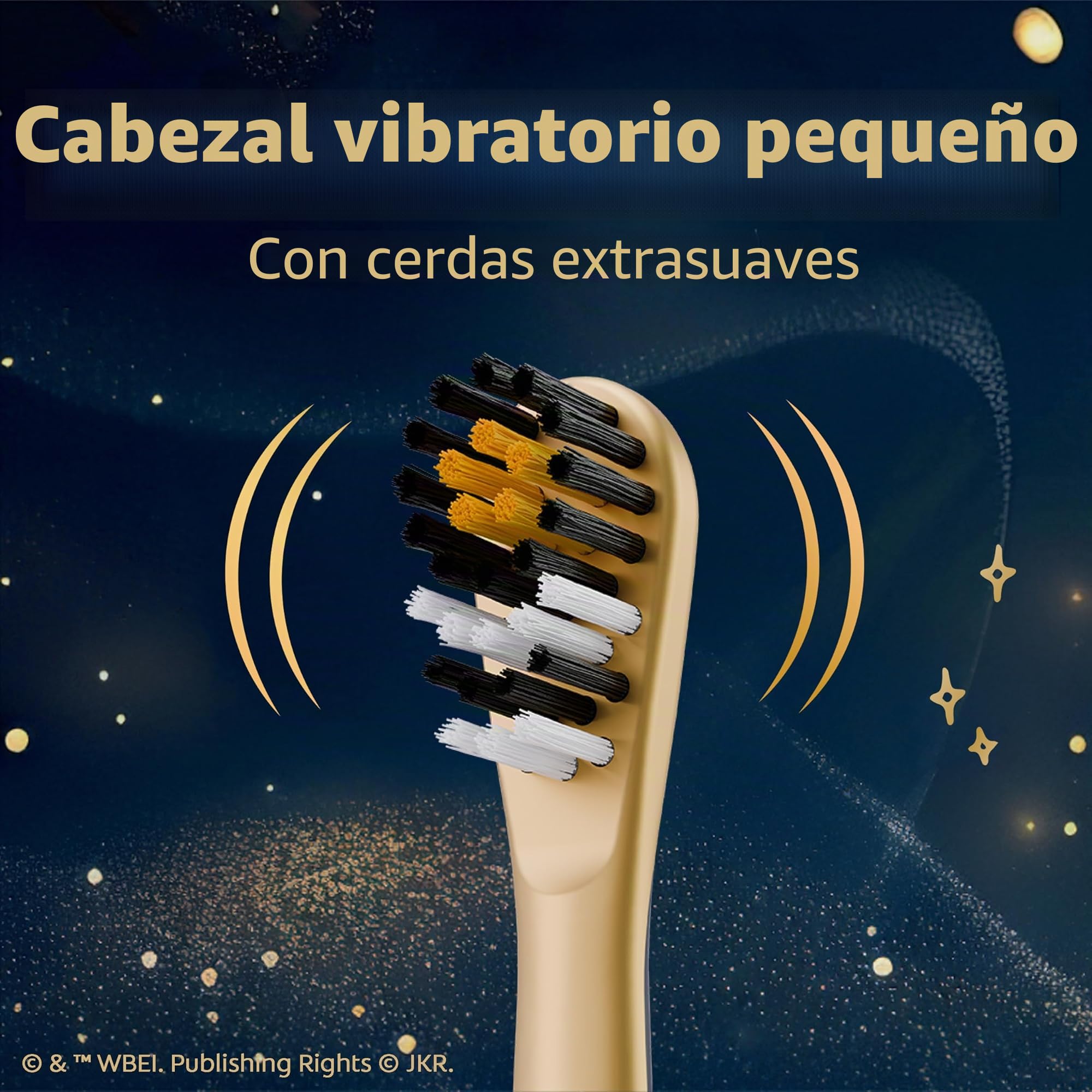Colgate Harry Potter cepillo de dientes de batería para niños, multipack, cepillo de dientes vibrador extra suave para niños, pilas AA incluidas, paquete de 4, para brujas y magos de 3 años en