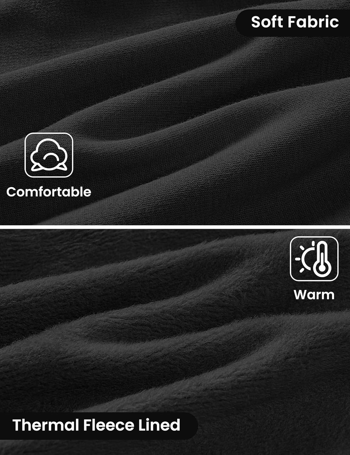 Auranso Girls Winter Warm Cotton Fleece Lined Leggings Thick Thermal Tights Pants - Image 5