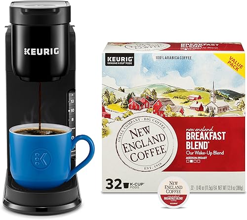 Keurig K-Express - Cafetera de una sola porción con mezcla de café de Nueva Inglaterra, tostado medio, 32 cápsulas K-Cup