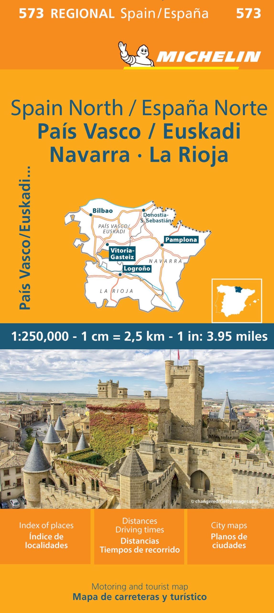 Pais Vasco Navarra Euskadi La Rioja - Michelin Regional Map 573: Map (Michelin Regional Map Spain/Espana, 573)