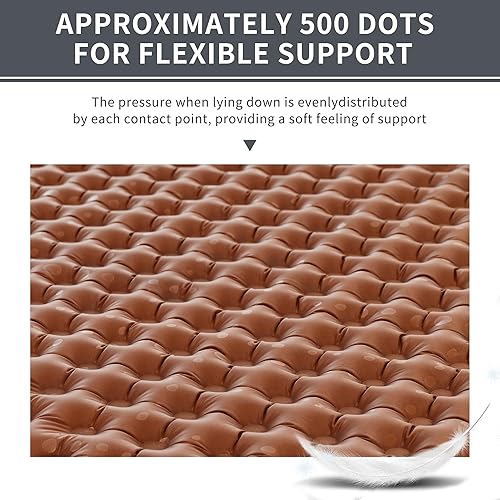 Miniatura 9 de Naturehike Colchoneta inflable para dormir ultraligera con aislamiento R5.8, 3.2 pulgadas de grosor para acampar, senderismo, escalada con bolsa