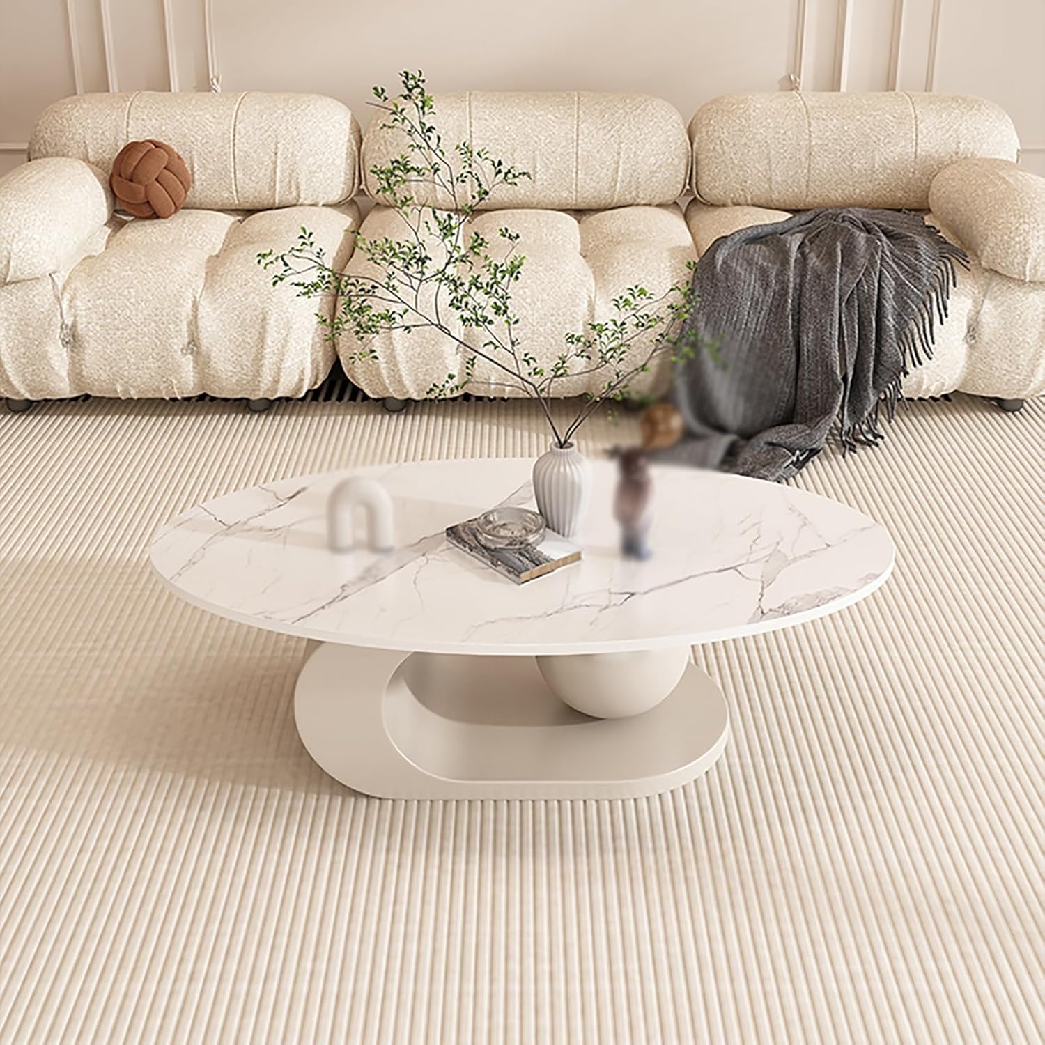 センターテーブル 楕円形 マルニ 木製楕円形 センターテーブル マルニ