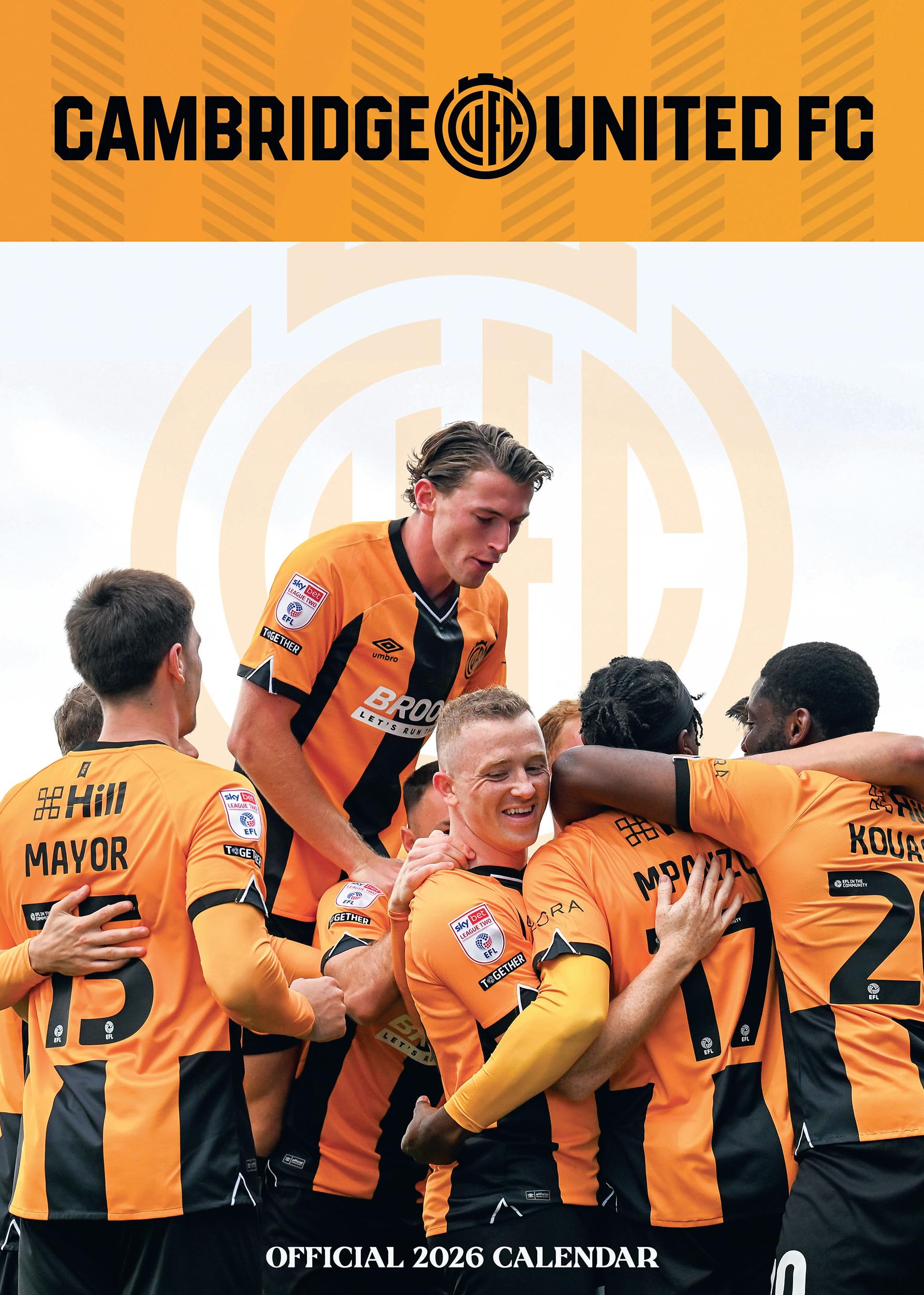 Cambridge United FC Official 2026 A3 Football Wall Calendar