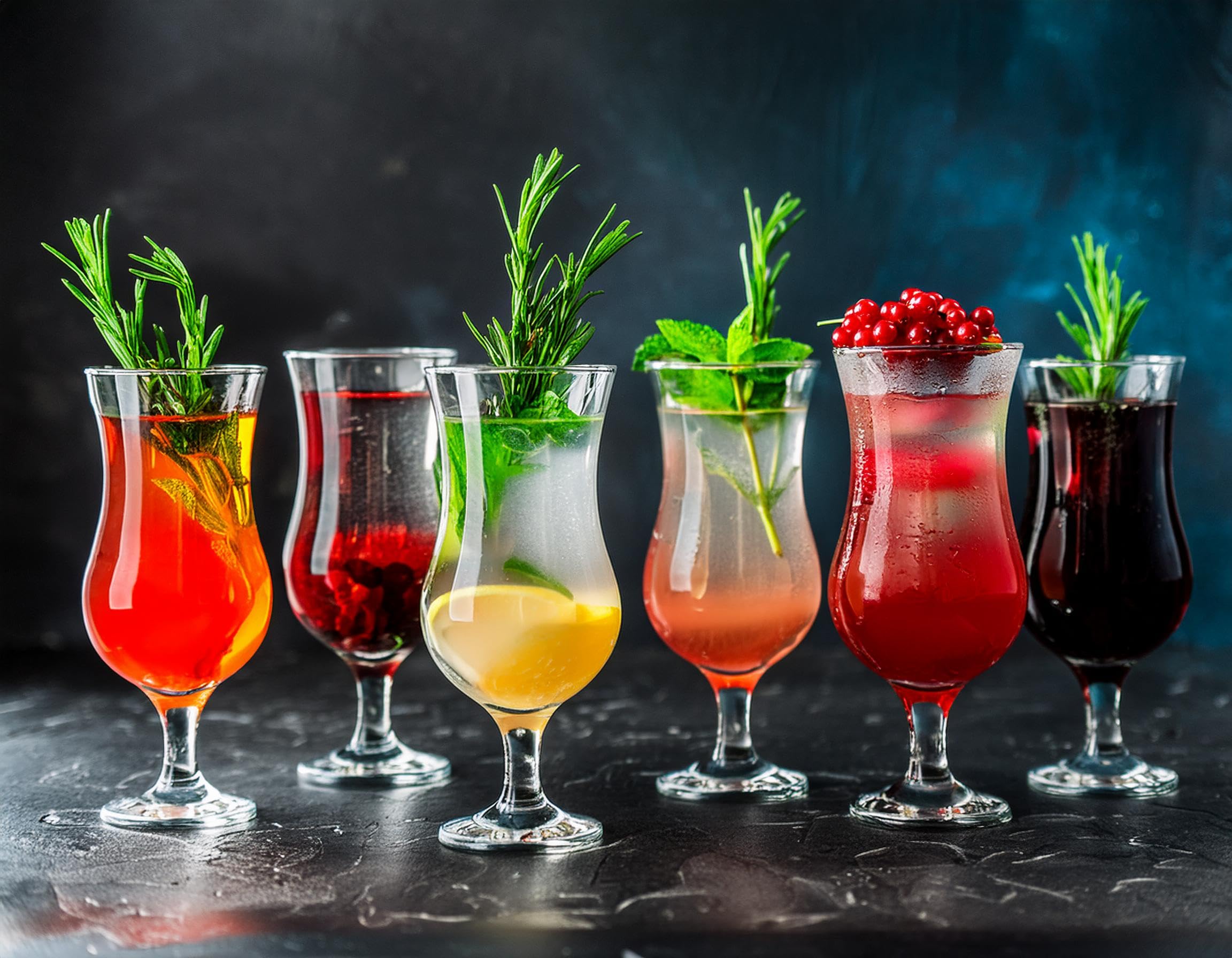 Glasmark Krosno Set di bicchieri da cocktail long drink cocktail gin birra, acqua long drink, bicchiere per acqua e long drink, bicchiere per acqua, frullati, dessert lavabili in lavastoviglie,