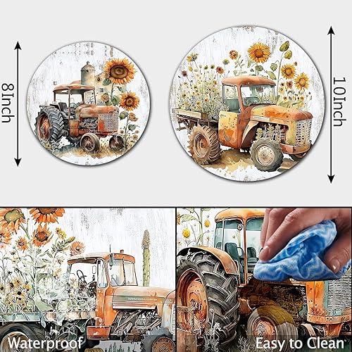 Miniatura 27 de Juego de 4 fundas bohemias para quemadores de estufas eléctricas, fundas redondas para quemadores de estufas de gas, 8 y 10 pulgadas, fundas